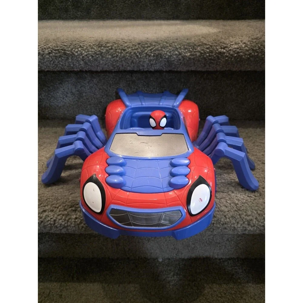 Disney Marvel 2021 Spider-Man Red and Blue Toy Car & Figure